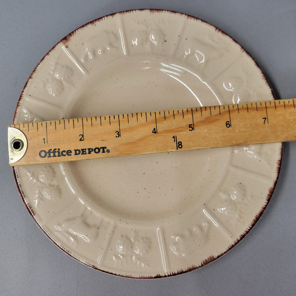 Bass Pro Shops Wilderness Salad Plate 7.5" Crackle Glaze Wildlife Animal Ceramic - Picture 3 of 11